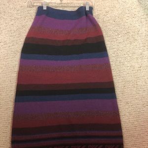 Alpaca knit long skirt